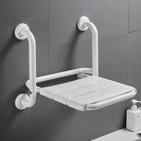 bathroom folding seat toilet elderly safety non slip wall mounted chair disabled barrier free handrail bathing stool