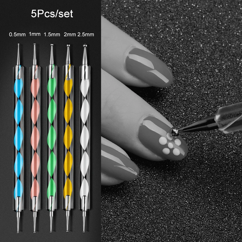 Dotting Pen 1 упаковка, светящиеся Стразы для ногтей, разные размеры, кристаллы для ногтей, блестящее стекло, 3D Шарм, плоская задняя сторона, стразы, флуоресцентный ноготь, художественные украшения - Цвет: Dotting Pen
