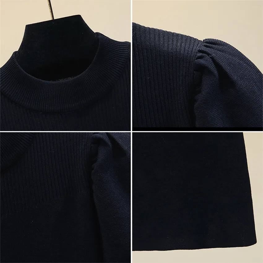

2021 Spring Knitted Tops Women Short Sleeve T shirt Korean Fashion Autumn Knit Pullovers T-shirt Tee Shirt Femme Tshirt Knitwear
