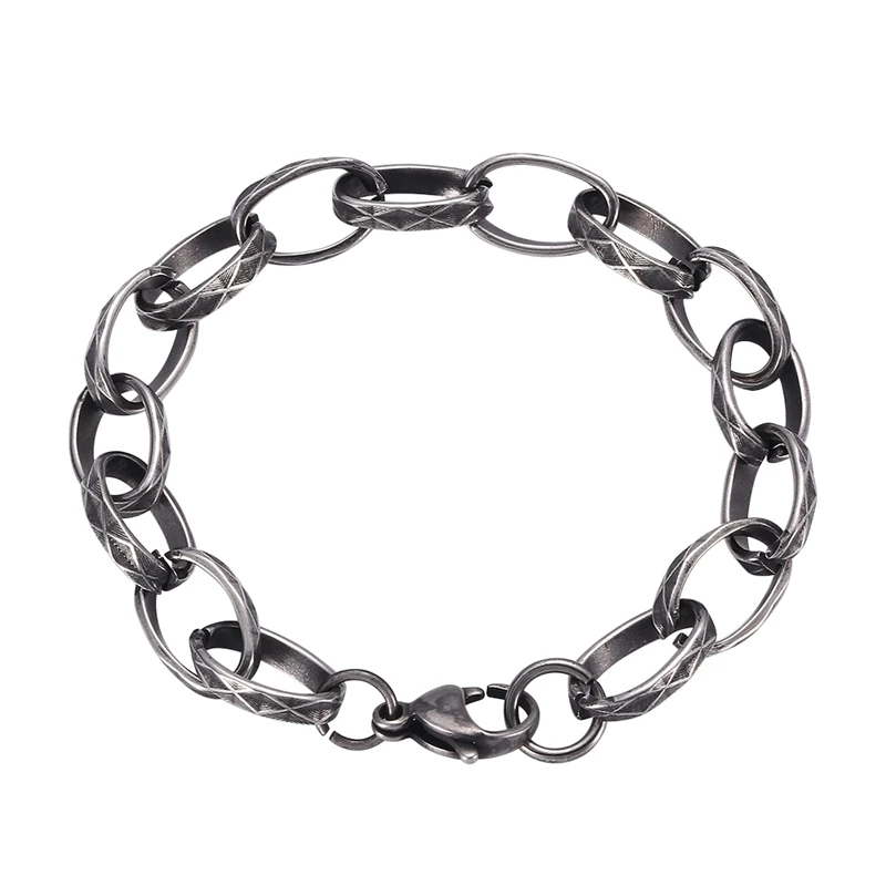 

New Men Women Stainless Steel Bracelet Chain Vintage Jewelry Punk Jewelry Gift GS0127
