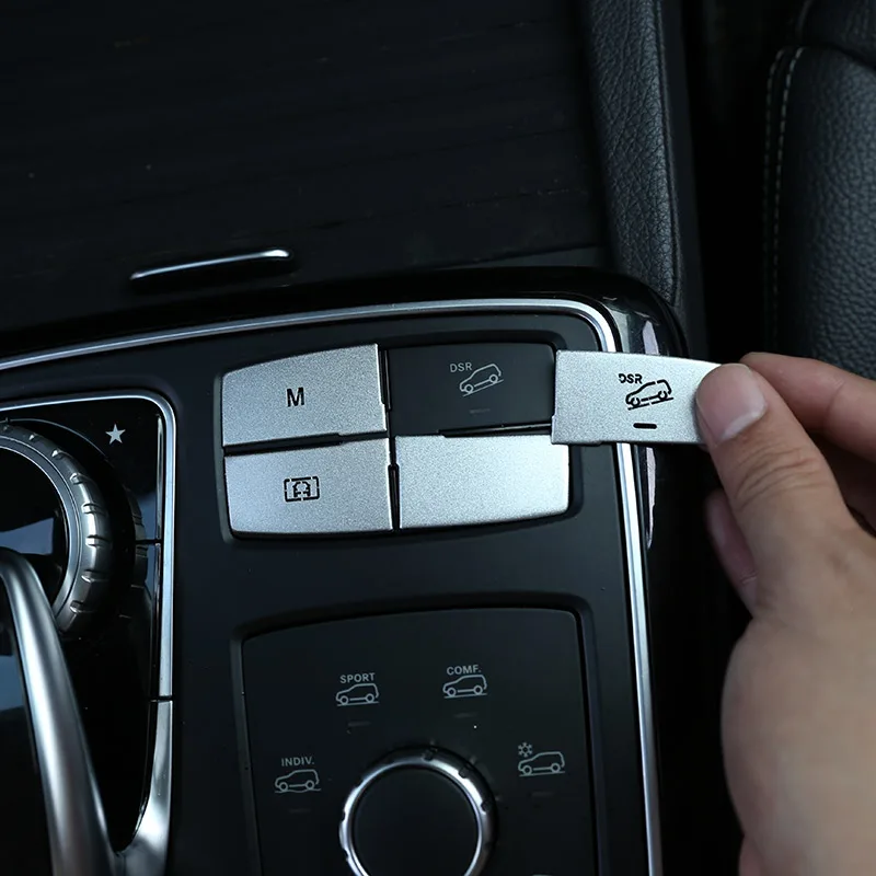 

For Mercedes-Benz ML GL GLE GLS Car styling Aluminum Alloy Car Suspension Adjustment Button Decoration Sticker Car Accessories