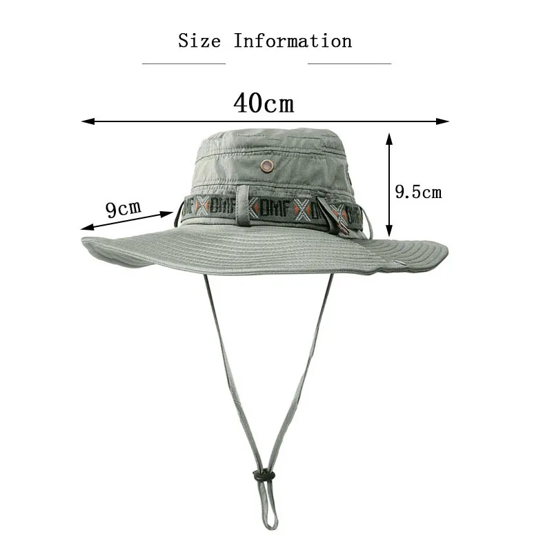 Солнцезащитная шляпа ведро лето для мужчин и женщин Рыбалка Boonie солнце УФ Защита