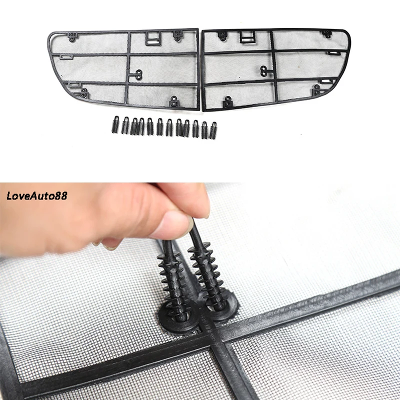 Автомобиля насекомых противомоскитная сетка Передняя Решетка Вставка Сетка