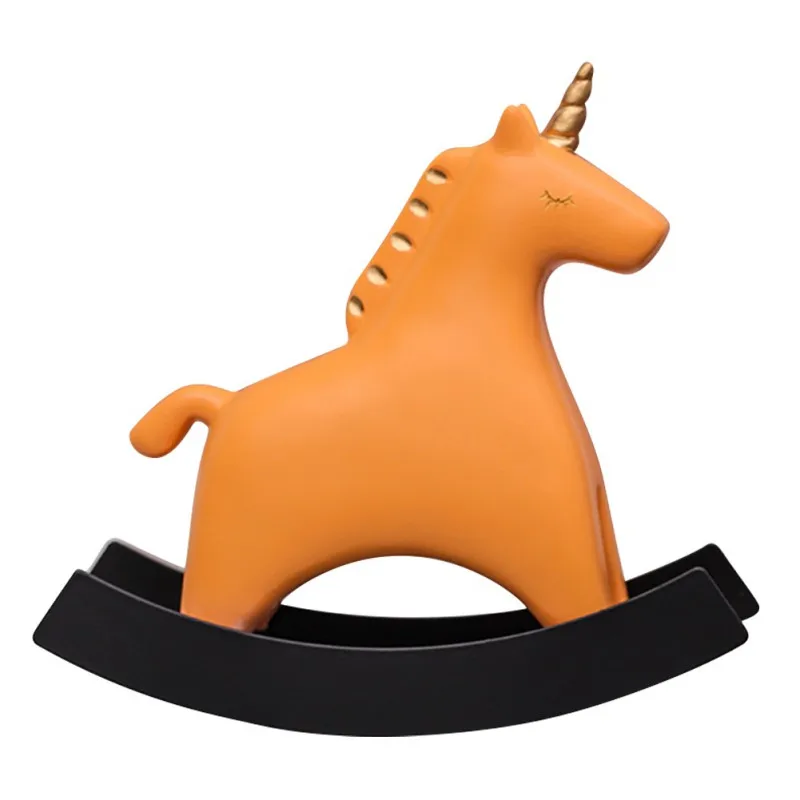

Cute Animal Sculpture Unicorn Ornament Resin Craft Pets Figurine Home Office Decoration Table Ornaments Desk Model G L