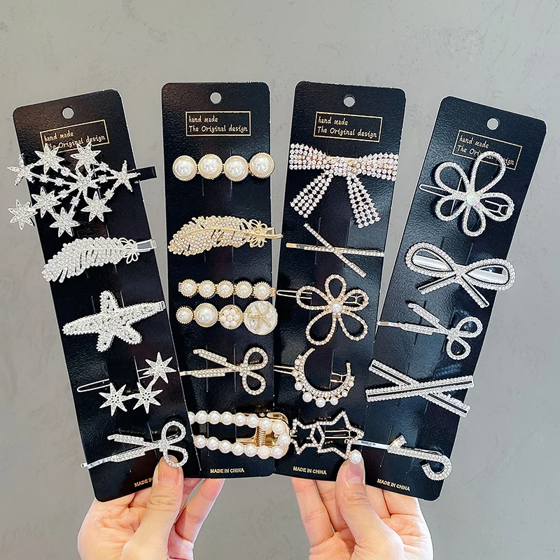 5 шт./компл. для женщин обувь девочек элегантный полный жемчуг геометрический