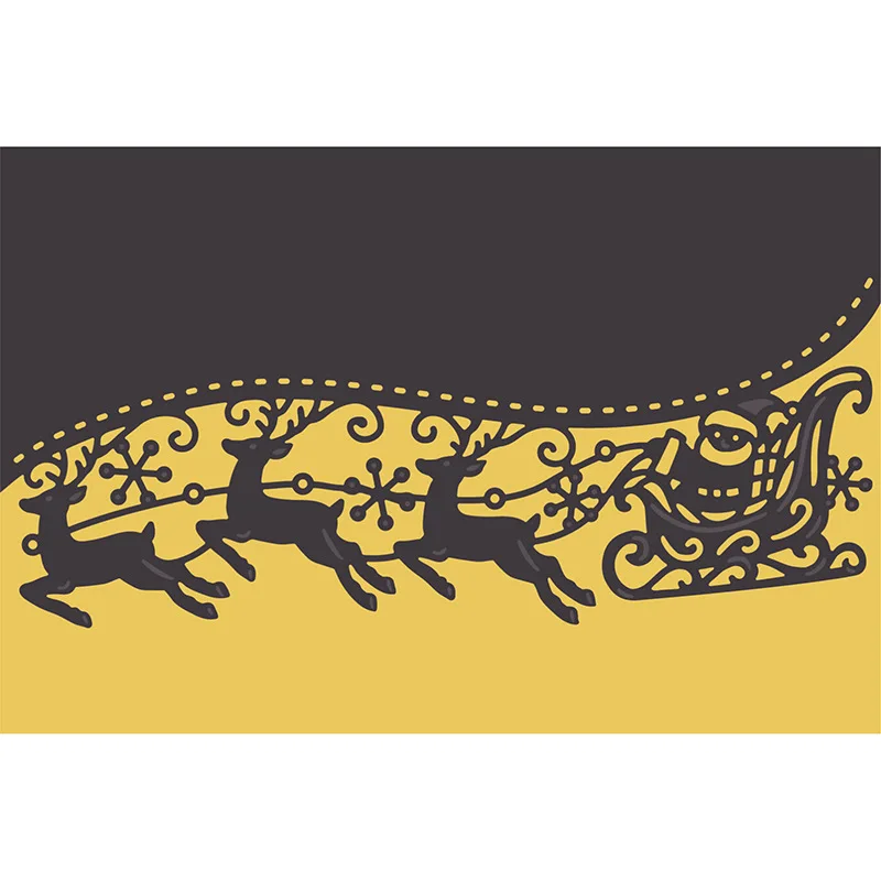 2021 Новое поступление Рождественский олень кружевные металлические Вырубные