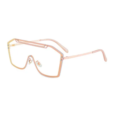 

Big Frame Sunglasses For Men And Women Conjoined Sunglasses Couples Personality Street Photography Europe And America 2021 New