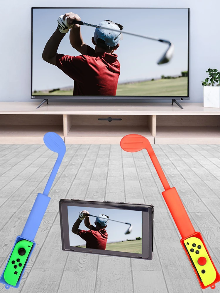

Retractable Golf Club For Switch Left And Right Controller For Switch Golf Club Grip Adapter Game Accessories 1 Pair