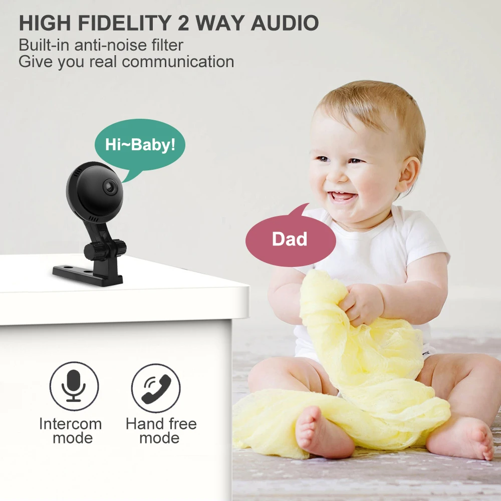 Мини камера для домашней системы безопасности беспроводная мини IP с Wi Fi микро ИК