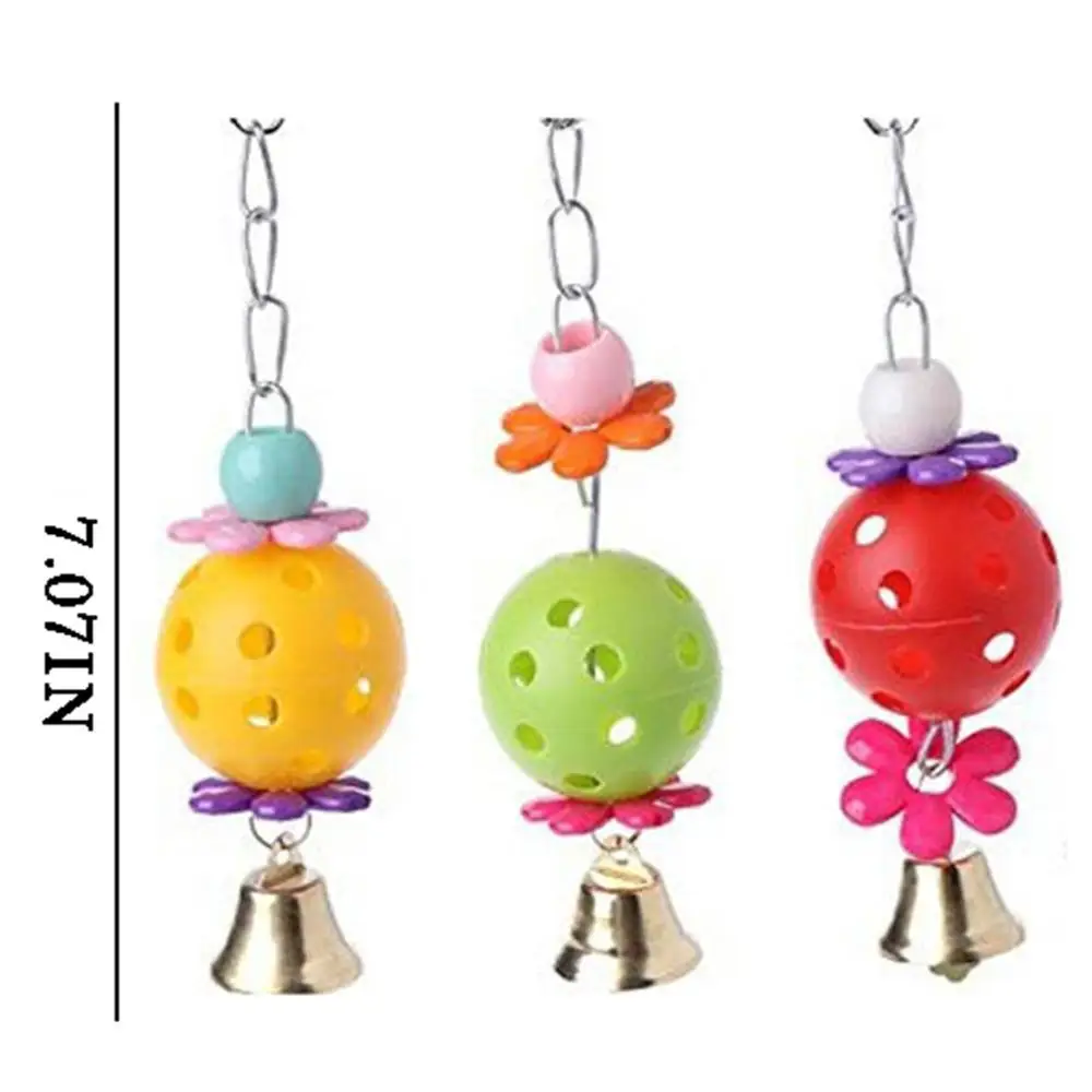 6 шт. Попугай Птицы игрушки красочные веревки качели жевательные подвесные