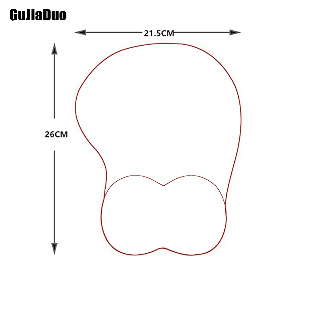 

GuJiaDuo DIY 3D Mouse Pad Cute Mouse Mat Non Slip Silicone Anime Mousepad with Wrist Rest for Office Gaming Accessories Kawaii