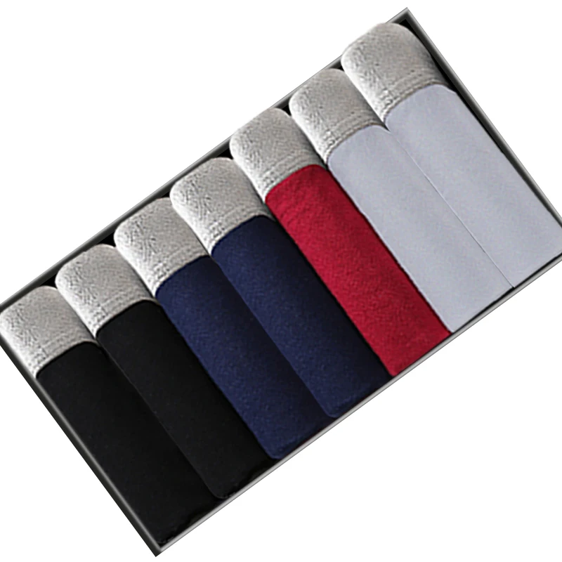 

7pcs/lot Mens Boxers Underwear Cotton Boxer Underpants Homme Boxershorts Calzoncillos Hombre Jockstrap Panties for Man U Convex