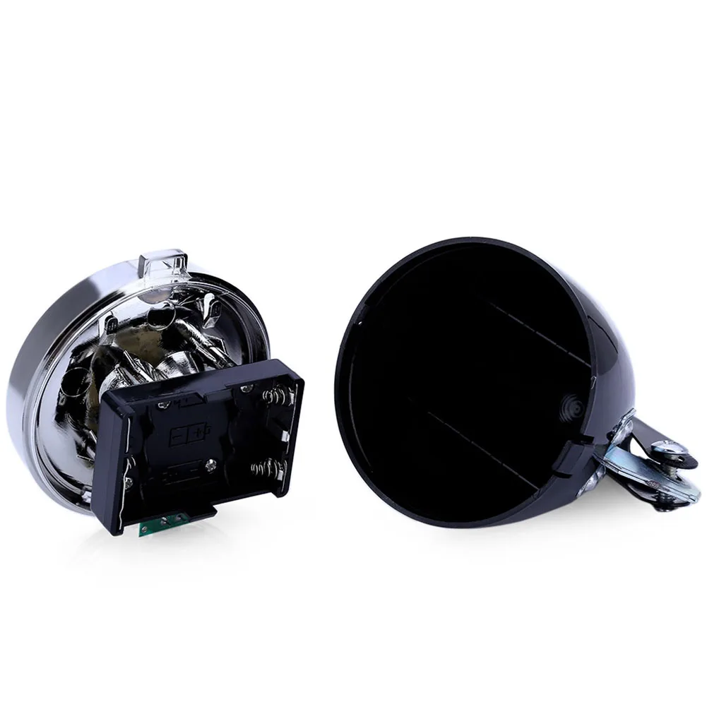 

Retro Bicycle 3 LEDs Front Light Headlight Vintage Flashlight Lamp BLACK