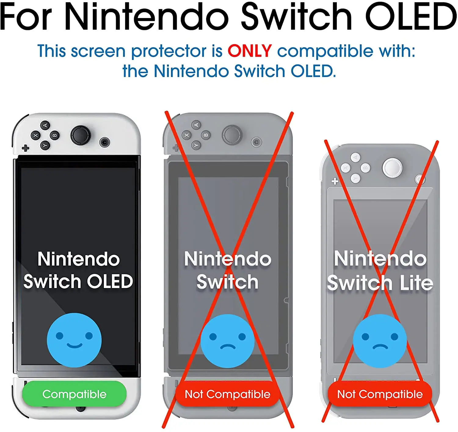 2 шт./1 упаковка защитная пленка для экрана Nintendo Switch OLED 7 дюймов