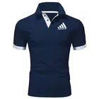 Новая летняя дышащая модная универсальная рубашка-поло с коротким рукавом брендовая мужская трендовая рубашка-поло с коротким рукавом рубашка-поло большого размера