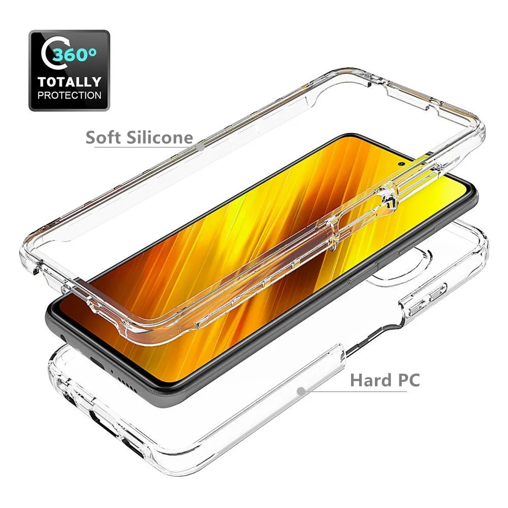 Полноразмерный прозрачный противоударный мягкий чехол для телефона Xiaomi Note 10 Pro 10T