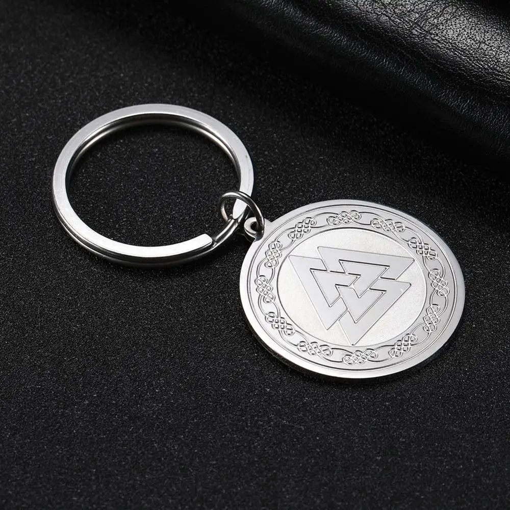 Брелок SKYRIM Valknut нержавеющая сталь ирландский языческий амулет с узлом Викинга