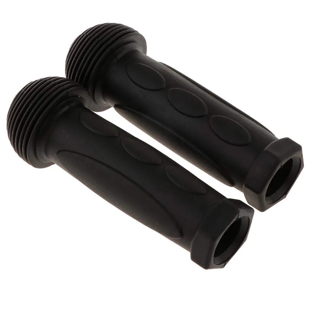 

1 Pair Bicycle Handle Bar Mushroom Grips Black For Boys And Girls Kids Bikes
