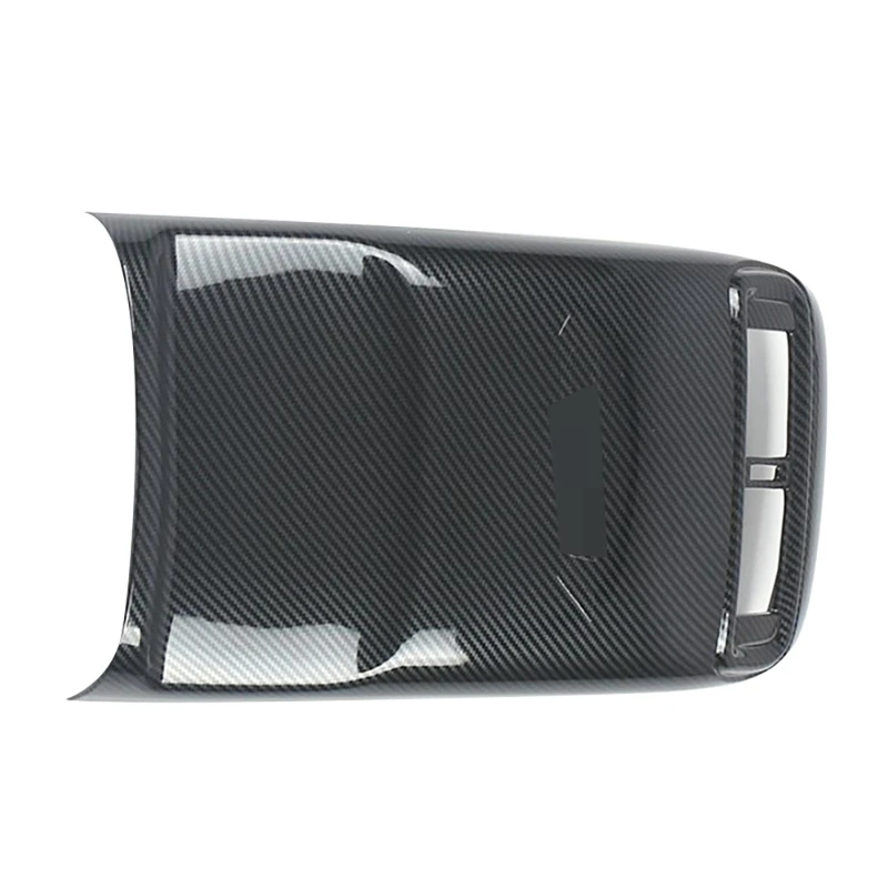 

For Honda CRV CR-V 2017-2021 Rear Armrest Air Conditioning Outlet Anti-Kick Cover Trim Pad Carbon Fiber Accessories