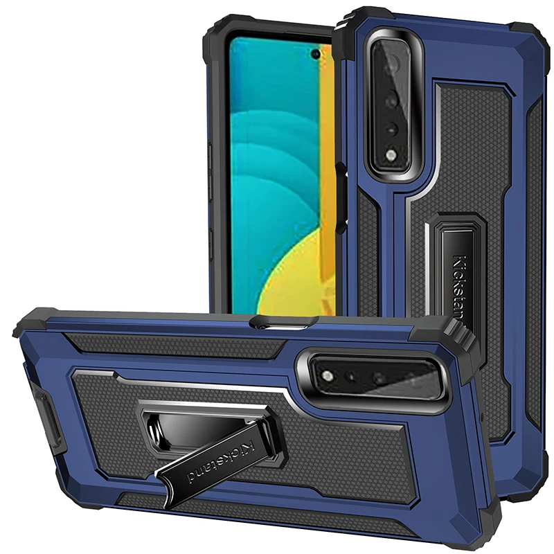 

For LG Velvet Case Shockproof Armor Phone Holder Cover For LG Stylo 6 7 K53 K22 Kickstand Protective Covers Bumper Funda Capa