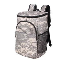 Camouflage Insulation Bag Thermal Zip Backpack Picnic Cooler Food Fresh Keeping Lunch Package Thermal Bags Refrigerator