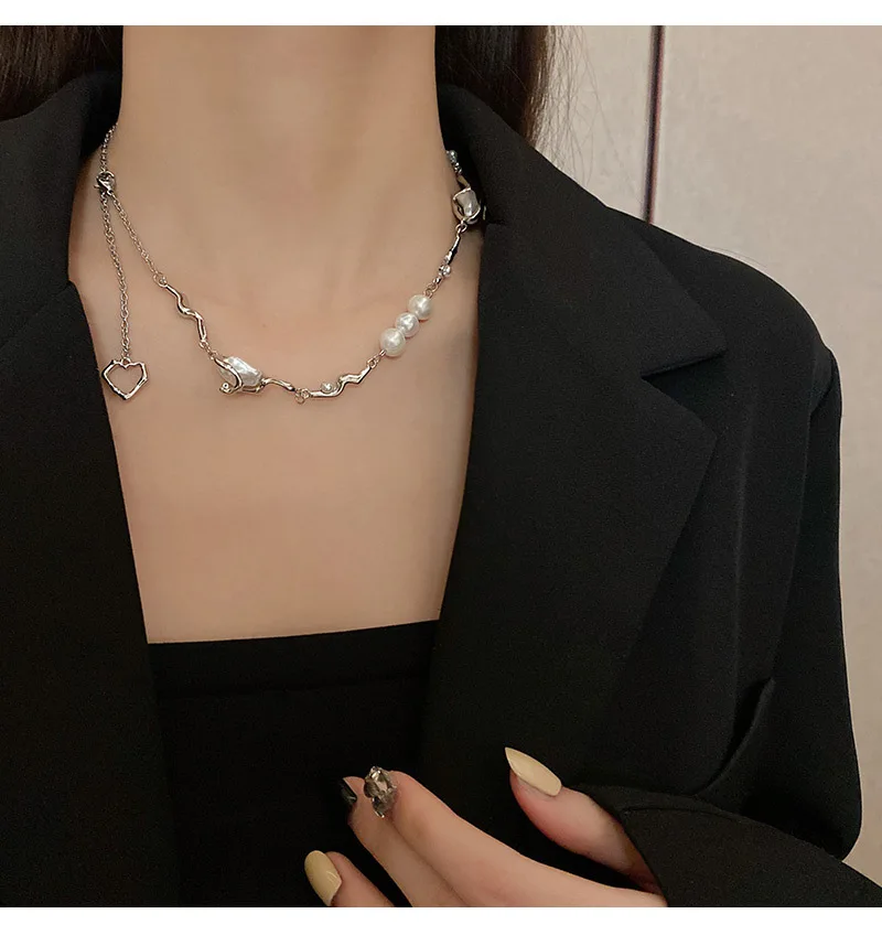 Новое жемчужное ажурное ожерелье с бахромой для влюбленных холодным ветром