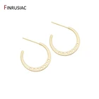 Креативные С-образные дизайнерские серьги 14k позолоченные высококачественные серьги для сережек аксессуары для изготовления поделок