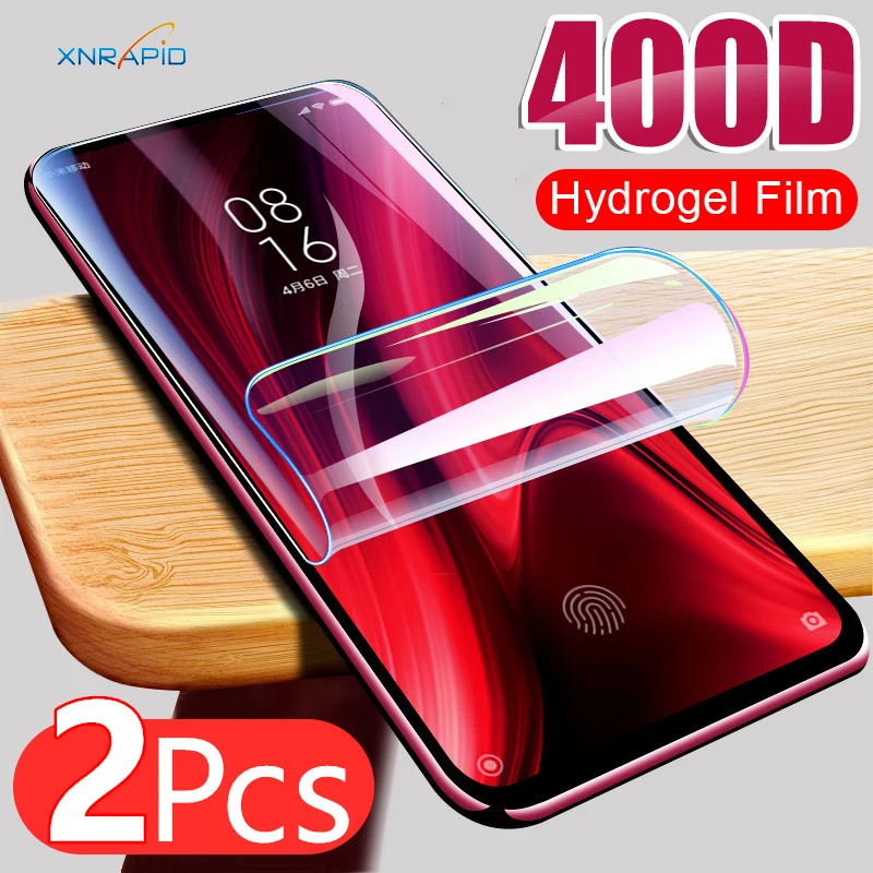 

2Pcs Hydrogel Film For Xiaomi Redmi Note 9 8 7 6 5 K20 Pro 9A 9C 8A 7A Screen Protector For Mi 10T Note 10 Pro Lite Poco X3 NFC