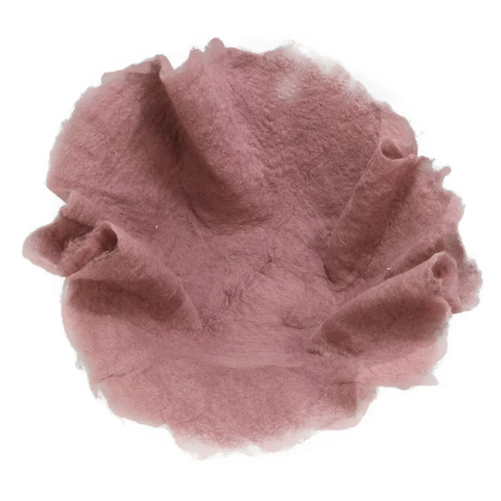 D&J New Handcraft 100% Wool Felted Round Blanket Baby Photo Shoot Basket Stuffer Newborn Photography Prop Little Infant Layer