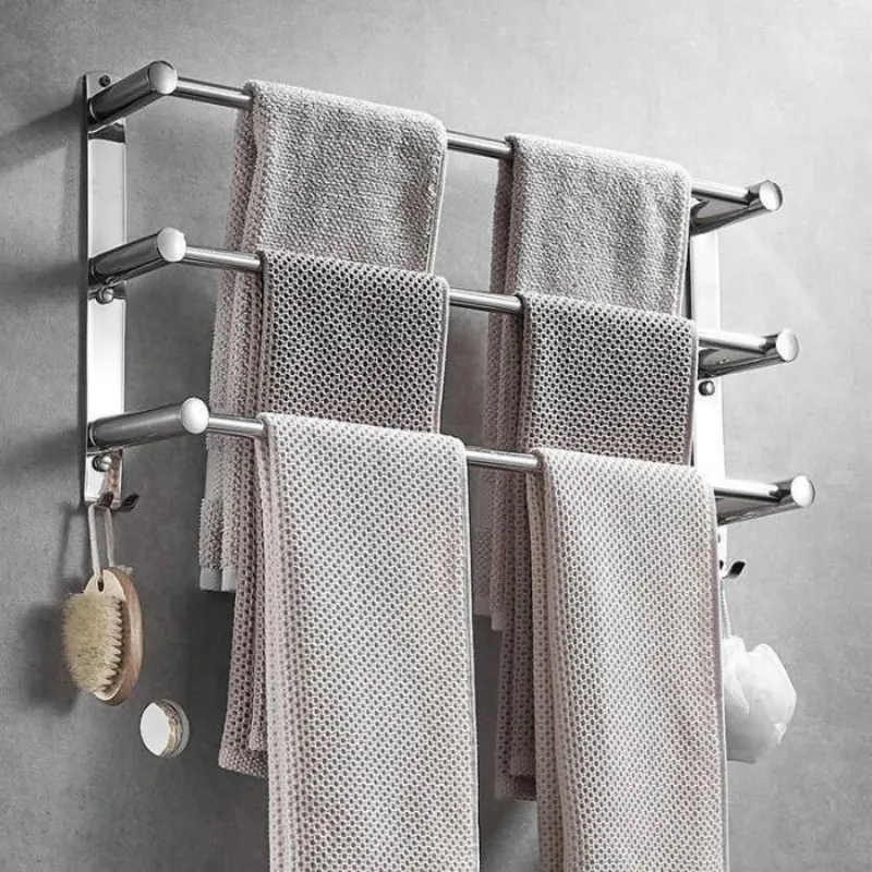 Лидер продаж бесшовная вешалка для полотенец без перфорации из нержавеющей