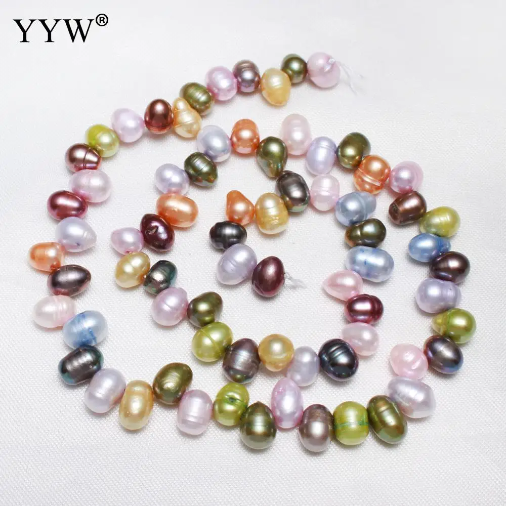 6 8 мм Разноцветные пресноводный жемчуг бусины в виде шариков ААА 100% натуральный