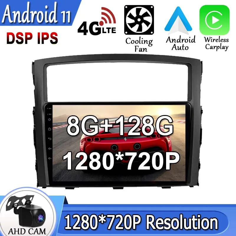 Android 11 For Mitsubishi Pajero 4 V80 V90 2006 - 2014 GPS Car Radio Player Navigation Multimedia Wireless Carplay BT No DVD |