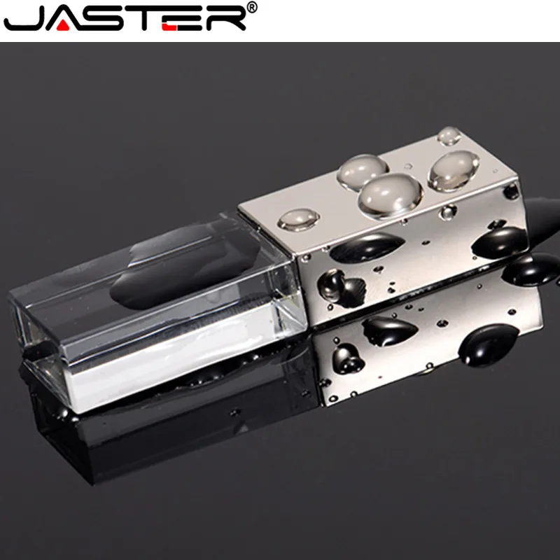 JASTER элегантный розовый Золотой ярко-розовый кристалл usb 2,0 флеш-накопитель с логотипом на заказ 4 ГБ 8 ГБ 16 ГБ 32 ГБ 64 ГБ 128 ГБ