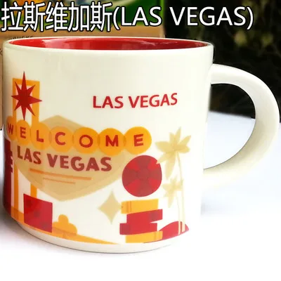 Global CollectionCeramic кружка с изображением города США чашка из твердого английского фарфора, Нью-Йорк, Los Angeles Pairs, Лондон, Англия, Япония, Орлеан Las Vega - Цвет: 01