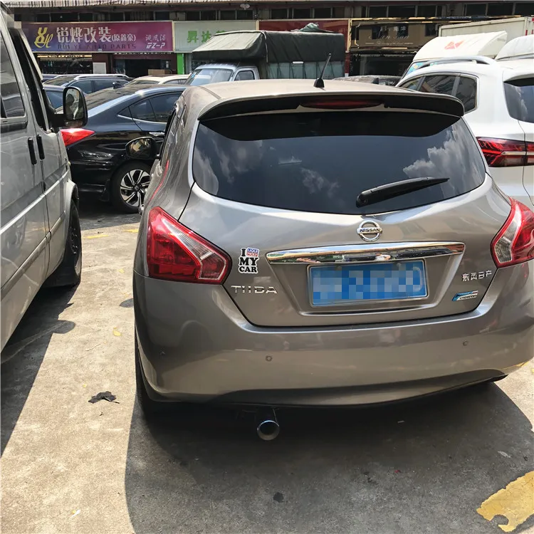 Спойлер заднего крыла автомобиля для Versa 2011-2015 спойлер из АБС-пластика Nissan Tiida |