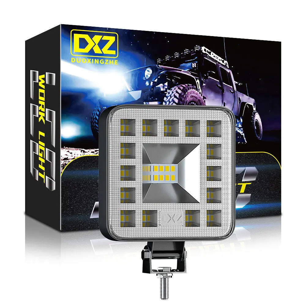 

23LED 69W Waterproof Car Work Light Bar Square Spotlight 12V 24V Offroad LED Light Bar For Truck Offroad 4X4 4WD SUV ATV Boat