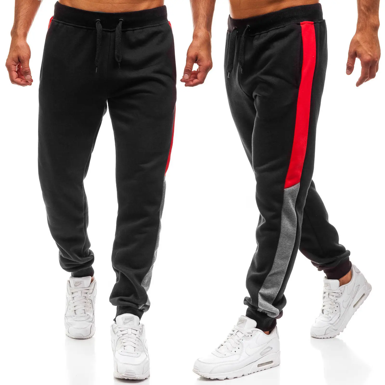 

Males Casual Skinny Pants Gyms Fitness Bodybuilding Jogger Sweatpants Daily Workout Track Pants Male Fashion Trousers D30