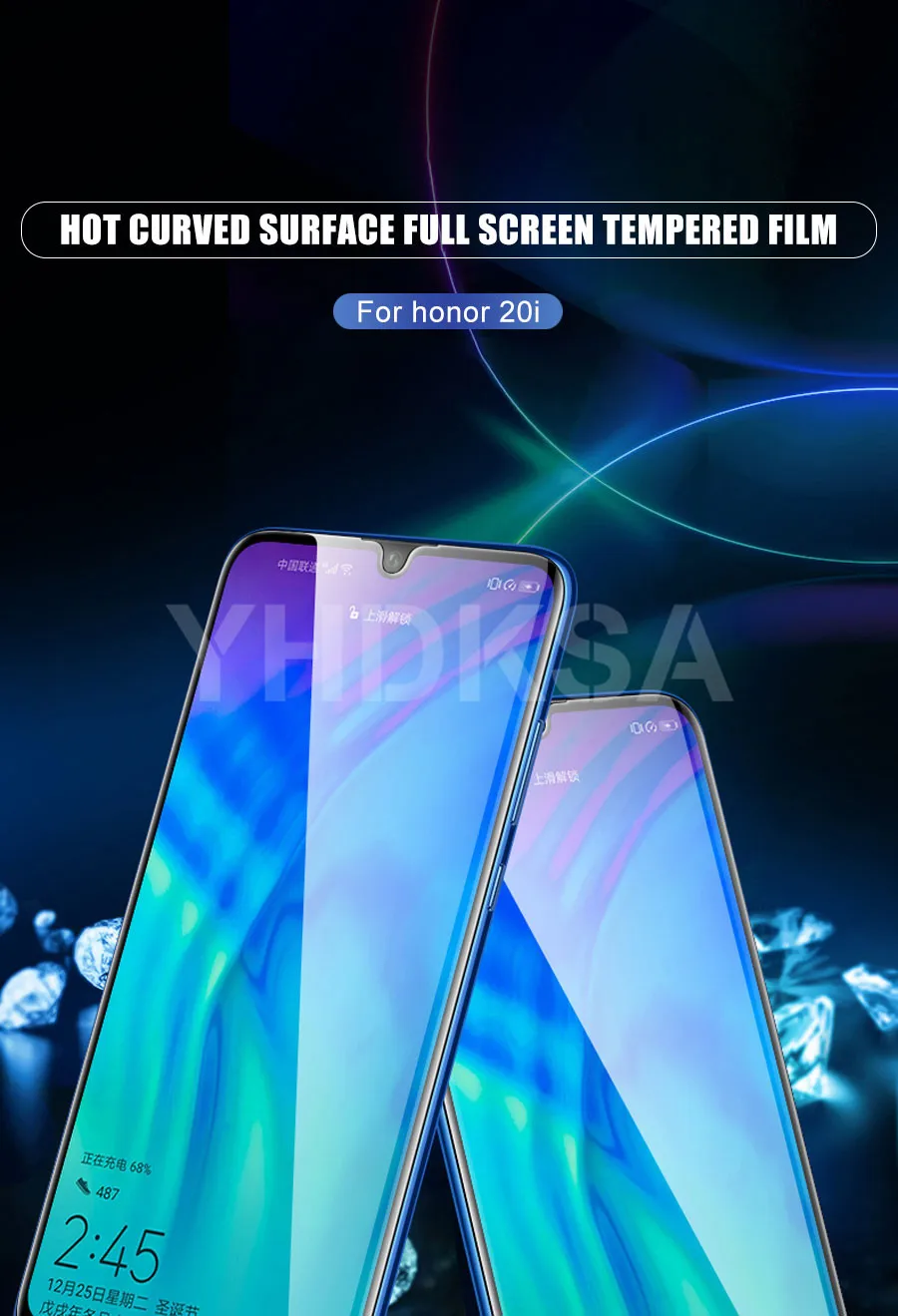 9D закаленное стекло для huawei Honor 9X 8X 8C 8A 9i 10i 20i Honor 20 V20 V10 V9 Play Защитная пленка для экрана
