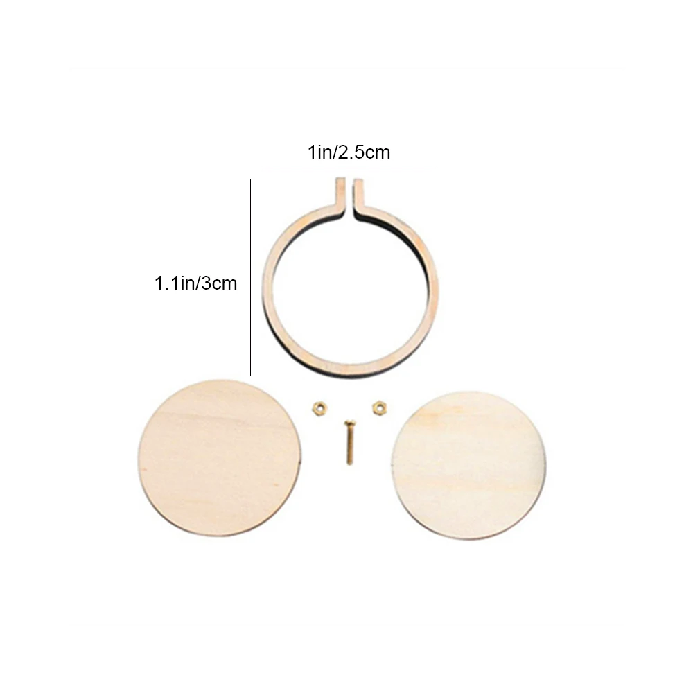 _ Креативное деревянное мини-кольцо для вышивки кольцо крестиком рамка ручной