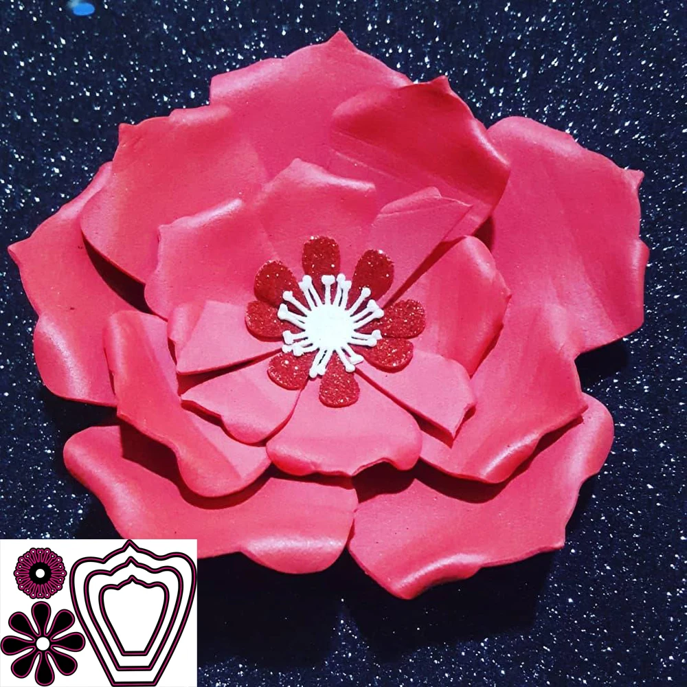 

Цветочные металлические штампы для DIY fustelle metalliche для скрапбукинга, Декор, 3D красивые штампы для тиснения, новые