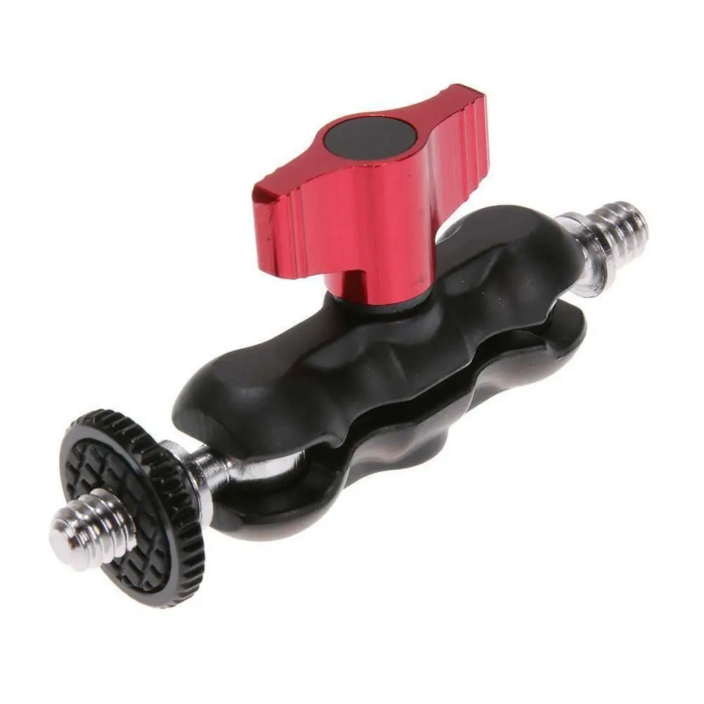 Алюминий двойной шаровой головкой Горячий башмак Переходник Arm 1/4 дюймовой