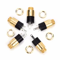 5pcs 3 5mm pj 392 stereo female socket jack with screw 3 5 audio video headphone connector pj392 gold plated