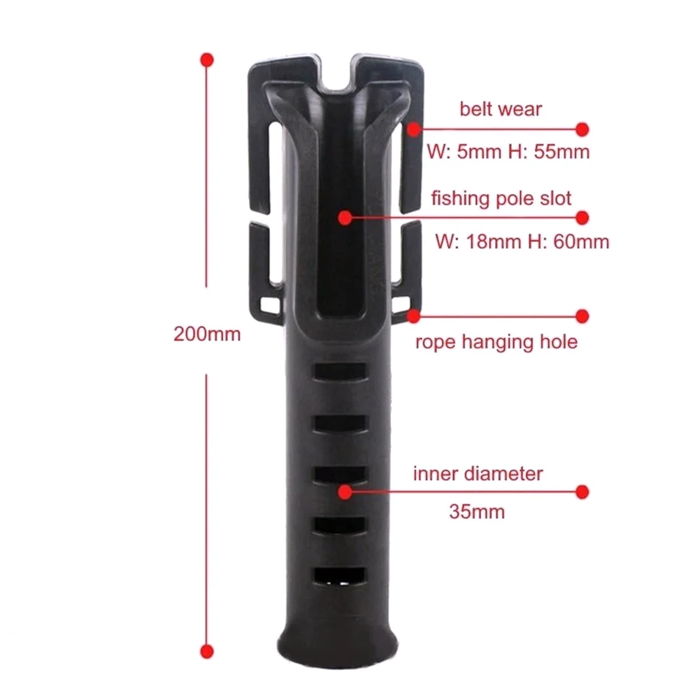 Portable Belt Rod Holder Pole Inserter Fishing Waist Multi-function Rack Quick Accessories | Спорт и развлечения