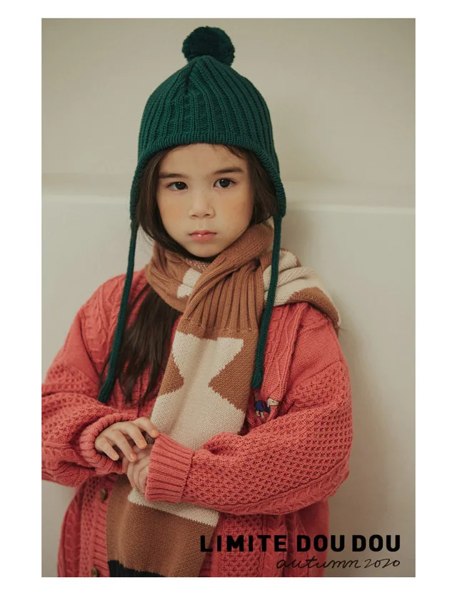 

2020 Limt Baby Boys New Winter Hats Toddler Girls Fashion Print Kint Warm Hats