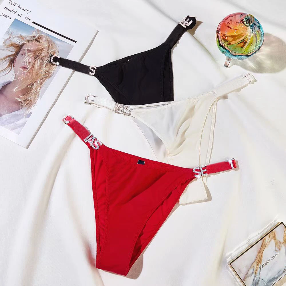 

NEW Women Sexy Lingerie 3D Letter Brand Design Breifs Low-Rise Comfortable Lifting Buttocks Panties Fashion Luxury Underwear