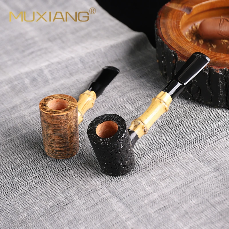 

Briar Pipe Wooden Creative Handmade Bamboo Pipe Wooden Pipe Freestyle Solid Wood Smoking Set Tobacco Accessories Smoking Pipe