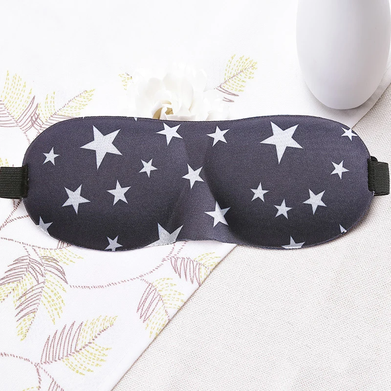 Stars Eye Mask Надувная подушка для шеи, u-образная воздушная подушка, подголовник для шеи, переносная Подушка для сна, отдыха, путешествий, подушка для самолета, поезда, автомобиля - Цвет: Stars Eye Mask