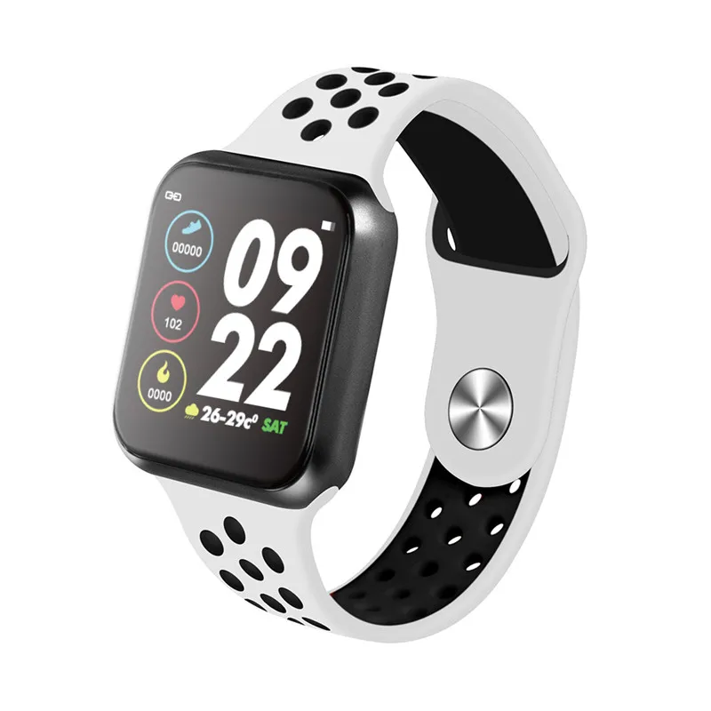 F9 женские водонепроницаемые Смарт-часы P68 Plus Bluetooth умные часы для Apple IPhone Xiaomi монитор сердечного ритма фитнес-трекер - Цвет: black white black