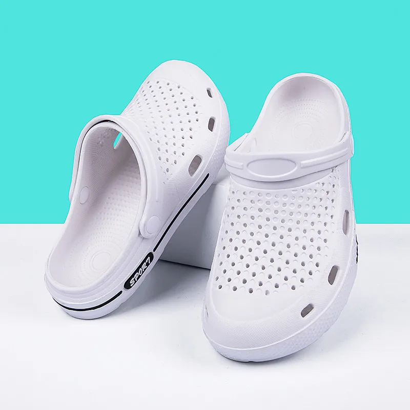 

Мужские летние сандалии для сада 2020, Женские Спортивные Тапочки высокого качества, однотонные обувь для любителей ходьбы