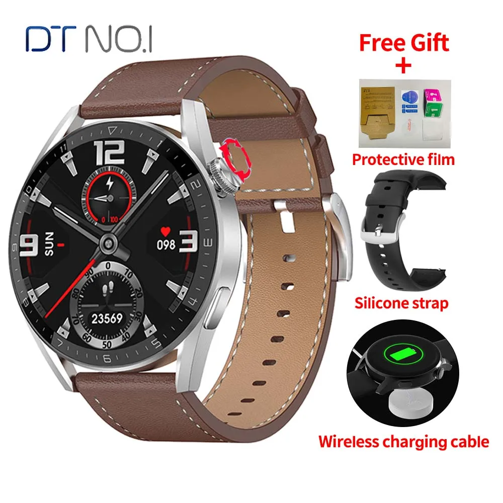 

DT No.1 DT3 max Men Smart Watch NFC 390*390 Bluetooth Call AI Voice Assistant Password GPS Tracker Wirelss Charging Smartwatch